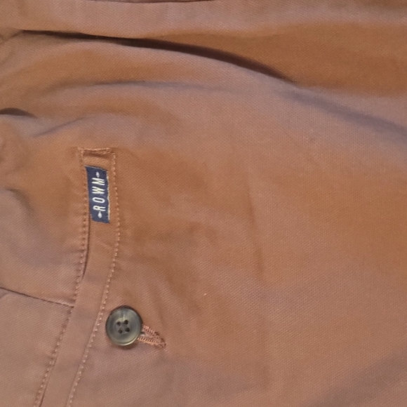 ROWM Rust Brown Elastic Waist Shorts - Picture 4 of 5